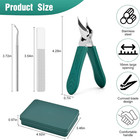 Upgraded Eagle Beak Beveled Nail Clippers  Long Handle Wide Jaw Slanted Nail