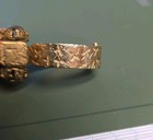 Vintage Gold Tone Glove Clip Holder 