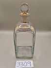 Antique Victorian Hand Blown Glass Perfume Scent Bottle Gold Gilding W stopper