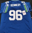 Vintage Cortez Kennedy  96 Seahawks Throwback Royal Stitched Jersey