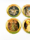 Six Vintage Budweiser Aluminum Round Ashtray Eagle Women West