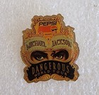 Michael Jackson 1992 Pepsi  dangerous World Tour  Concert Lapel Pin Badge