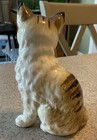 Vintage Shafford Japan Sitting Cat Figurine Ceramic Tabby Mid Century 1950s