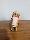 Vintage Steiff Velveteen Horse W original Tags Intact 1970s Excellent Condition 