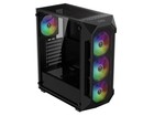 Gamdias Aura Gc1 Elite Argb  Atx Pc Case  Tempered Glass Side Panel  4 Argb Fans