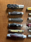 Lot Of  12  Folding Pocket Knives    barlow  Sabre   Mixed Brands