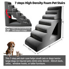 7-step Non-slip Pet Stairs For Dogs cats  Sturdy Foam Ramp For High Beds sofa