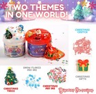 Finoclay Christmas Slime Kit 2 Pack Scented Cloud   Clear Slime For Kids slime K