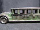 Vintage 1920s Arcade Red Cast Iron Fageol Safety Touring Coach Bus