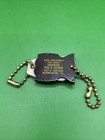 Vtg Plastic 4  Owl Keychain- Anderson  Figg   Salmon Insurance - Bloomington  Il