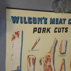 C  1940s Wilson   Co  Meat Company Pork Cuts Chart