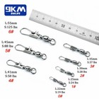 9km 20pcs Ball Bearing Swivels With Interlock Snap Saltwater Fishing Accessories