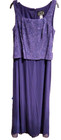 Sz 14p Ladies Purple 2pc Sleeveless Gown   L s Jacket By Alex Evenings   Nwt