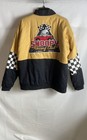 Peanuts Snoopy Racing Club Bomber Jacket Checkerboard Boxlunch Nwt Sz L