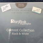 Story Book Creator Plus  Digital Embellishment Kit -black   White  Cd