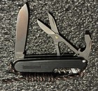New Victorinox    compact    W custom Swiss Bianco Black Alox 91mm Aluminum Scales