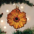 Old World Christmas Sunset Gerbera Daisy Glass Tree Ornament With Free Box