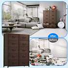 Taus 10 Drawer Storage Dresser Shelf Chest Organizer Bins Furniture Bedroom