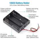 2-4pcs 18650 Battery Holder Box 1 2 3 4 Slot Case W  Wire Diy Power Storage Case