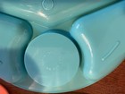 Set Of 4 Vintage Plastic Gothamware Divided Plates 9  Picnic With Plastex Cups
