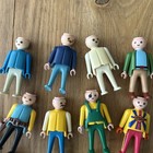 Playmobil Lot Of 21 Vintage Hairless Hatless People Figures