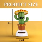 Solar Powered Dancing Cactus     Sun Power Swinging Animated Bobble Dancer Sola   
