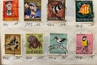 Fiji   New Zealand Stamp Lot Vintage Used Qeii Kgvi Sets Album Pages