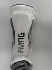 Fiving Muay Thai Mma Shin Guard Size Xl Kick Boxing Martial Art White Adjustable