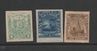 El Salvador Scott  146p  157ep   157fp Mh Pair Thin Paper Variety