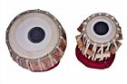 Copper Tabla Set Flower Carving Sheesham  Wood Dayan Musical Instrument With Bag