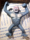 Vintage 1970s Hard Rubber King Kong Gorilla Monster 7    Toy Figurine - Hong Kong