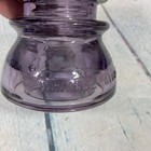 Antique Whitall Tatum Co  No 1 Purple Glass Insulator Cap Embossed Usa Vintage