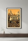          Grand Central Terminal Nyc Retro Poster - 24x36    - 200gsm Paper       