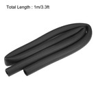 Foam Tubing Pipe Insulation 14mm Id 24mm Od 1m Length Black