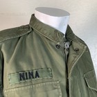 Vintage Us Army M-1951 M51 Field Jacket Korean Vietnam War Insignia Patches S