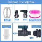 Pvc Rain Barrel Spigot Kit 3 4  With Faucet  Bulkhead   Hose Adapter Water Tanks
