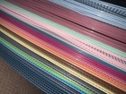 60 Plastic Canvas Sheet Lot  25 Colors  Darice Other Brands  10 5 X 13 5