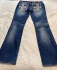 Miss Me Jeans Womens Size 32 Bootcut Jp6135b Western Cowgirl Embellished Nwt