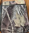 Bible Book Cover Case Camouflage Leather Studded Cross Large 10   x 7 5    X 2 5   
