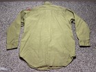 Boy Scouts Vtg Shirt Mens Large 60s Green Illinois Sterling Patch Long Sleeve