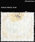 Papua 1906 Sc 18 Lakatoi Brn W sml Blk Op  papua   2sh 6p P14 Wm 47 Used Fine  5