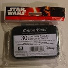 Star Wars Collector Series  13 Cotton Swabs 30 Count Reusable Tin Rounded Tip