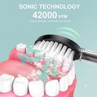 Adults Sonic Electric Toothbrush Usb Rechargeable Smart Timing Tooth Brush Teeth