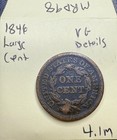 1846 Large Cent     Mid-19th Century     Circulated Copper Cent