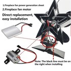 For Stove Burner Fan Fireplace Heating Replace Parts Eco Friendly Motor Tool A 1