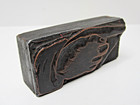 Vintage Letterpress Printing Block Finger Pointing Copper   Wood  ch