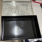 Vintage Daher Co  Rembrandt Silvertone Metal Lid   Plastic Storage Trinket Box