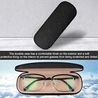 New Clam Shell Hard Eyeglasses Pu Glasses Case Black W microfiber Cleaning Cloth