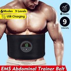 Abdominal Ems Muscle Stimulator Belt Electric Fitness Toning Belly Waist Trainer