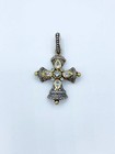 Sterling 18k Topaz Barbara Bixby Karma Works Cross Pendant Enhancer